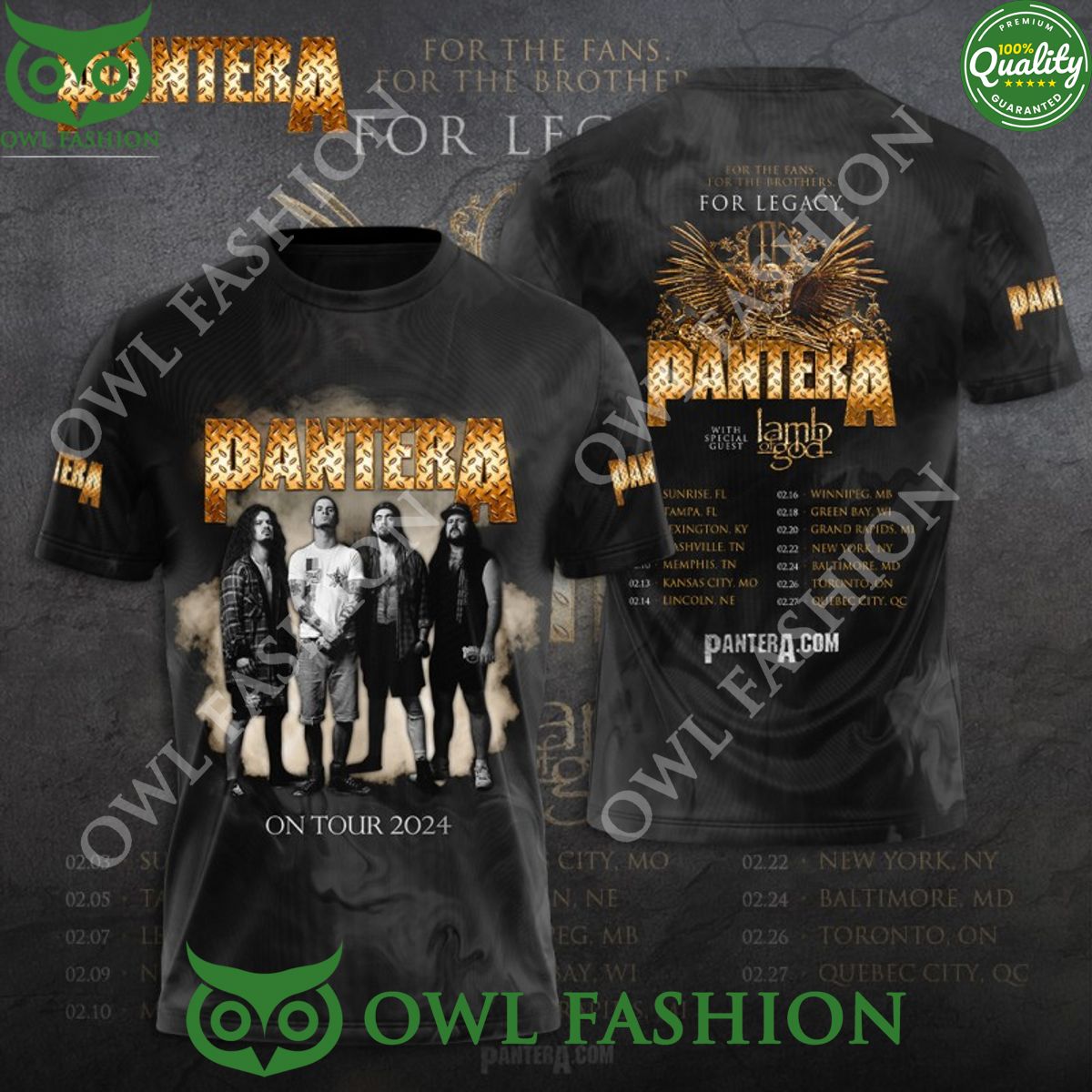 pantera heavy metal band tour 2024 lamb of god printed t shirt 1 9F8po.jpg