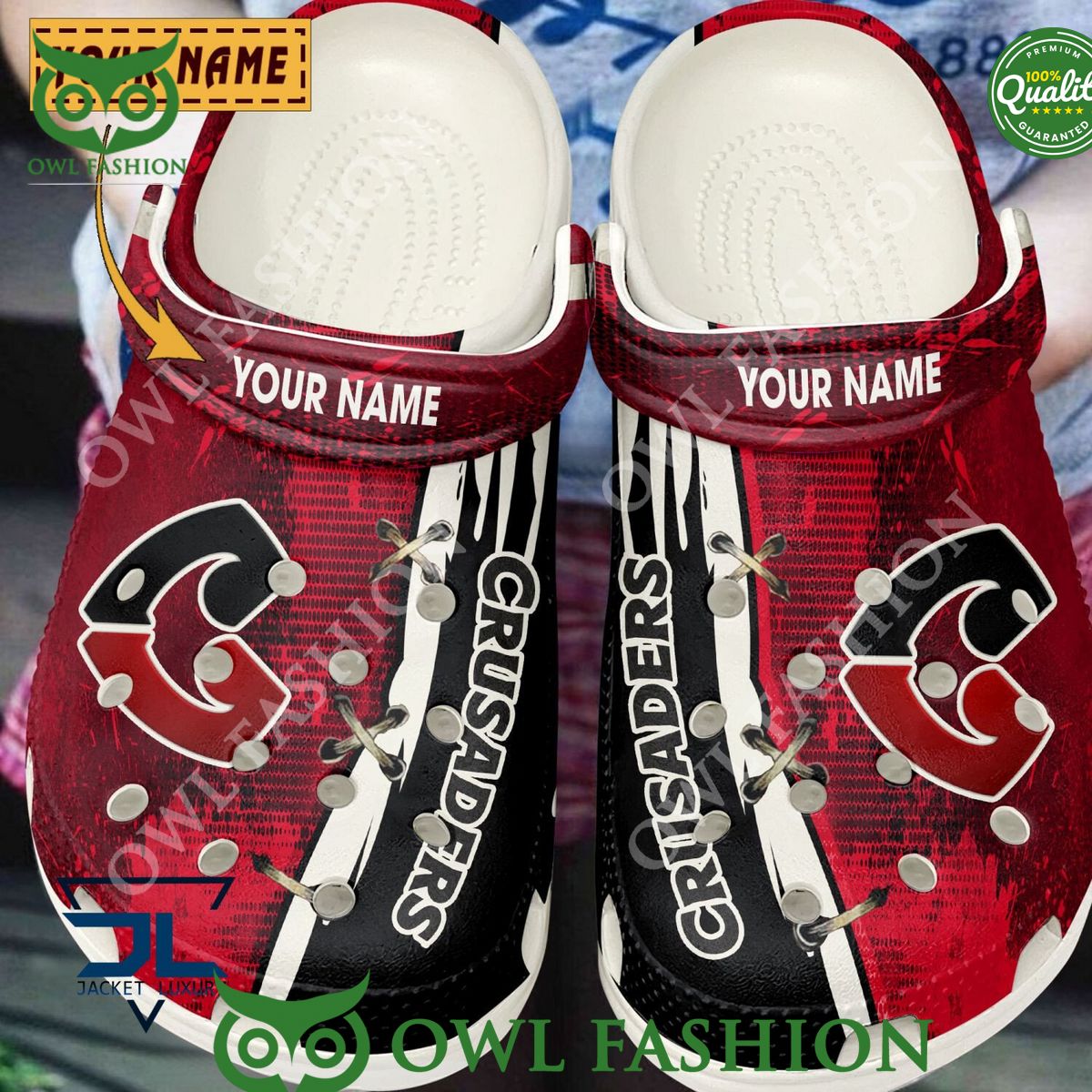 Personalized Crusaders Rugby Team Crocs Best couple on earth