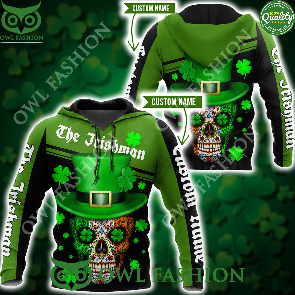 skull irishman st patrick day unisex 3d custom name hoodie shirt 1 09GWn.jpg