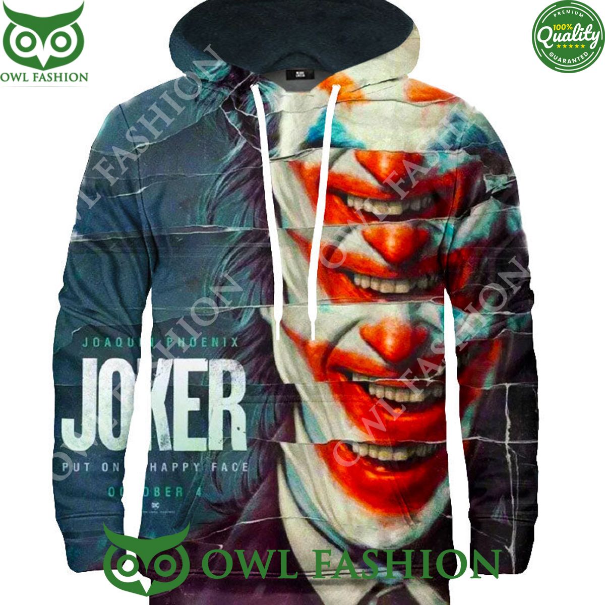 2024 Joker Joaquin Phoenix Put On Happy Face hoodie Heroine