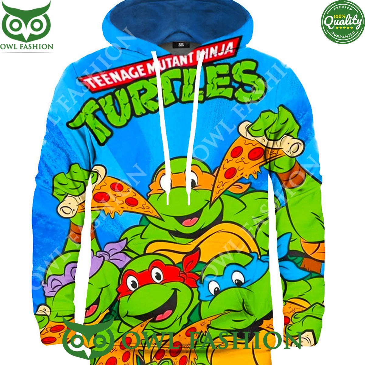 2024 Ninja Turtles With Pizza Favourite Thing Hoodie Nice Pic