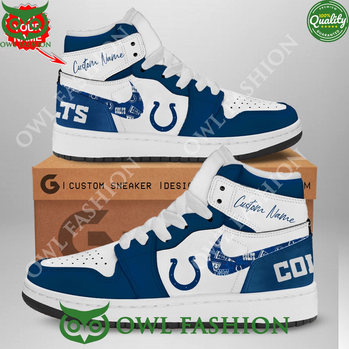 Customized Indianapolis Colts Air Jordan Limited You tried editing this time?