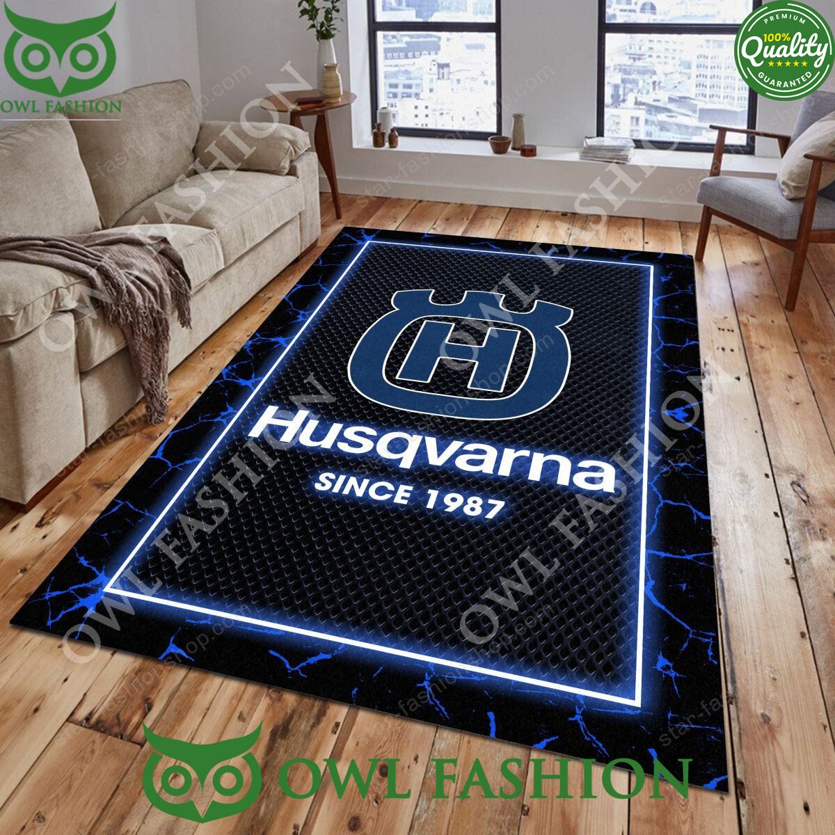 Husqvarna Trending Design Lighting Pattern Carpet Rug