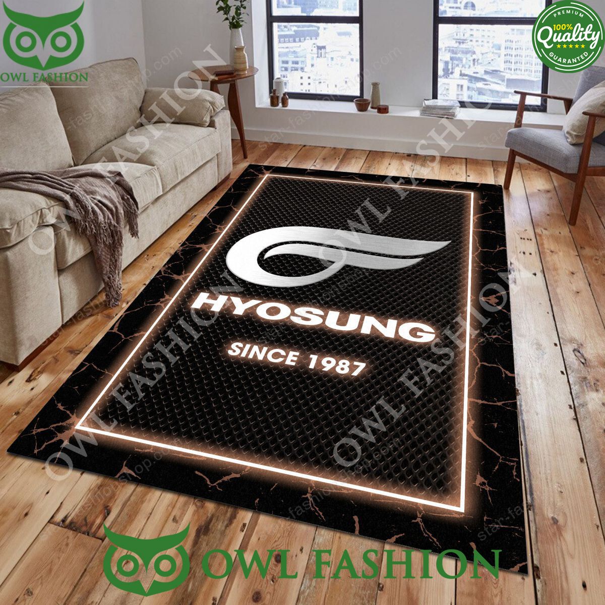 Hyosung Rug Living Room Carpet Car 2024 Studious look