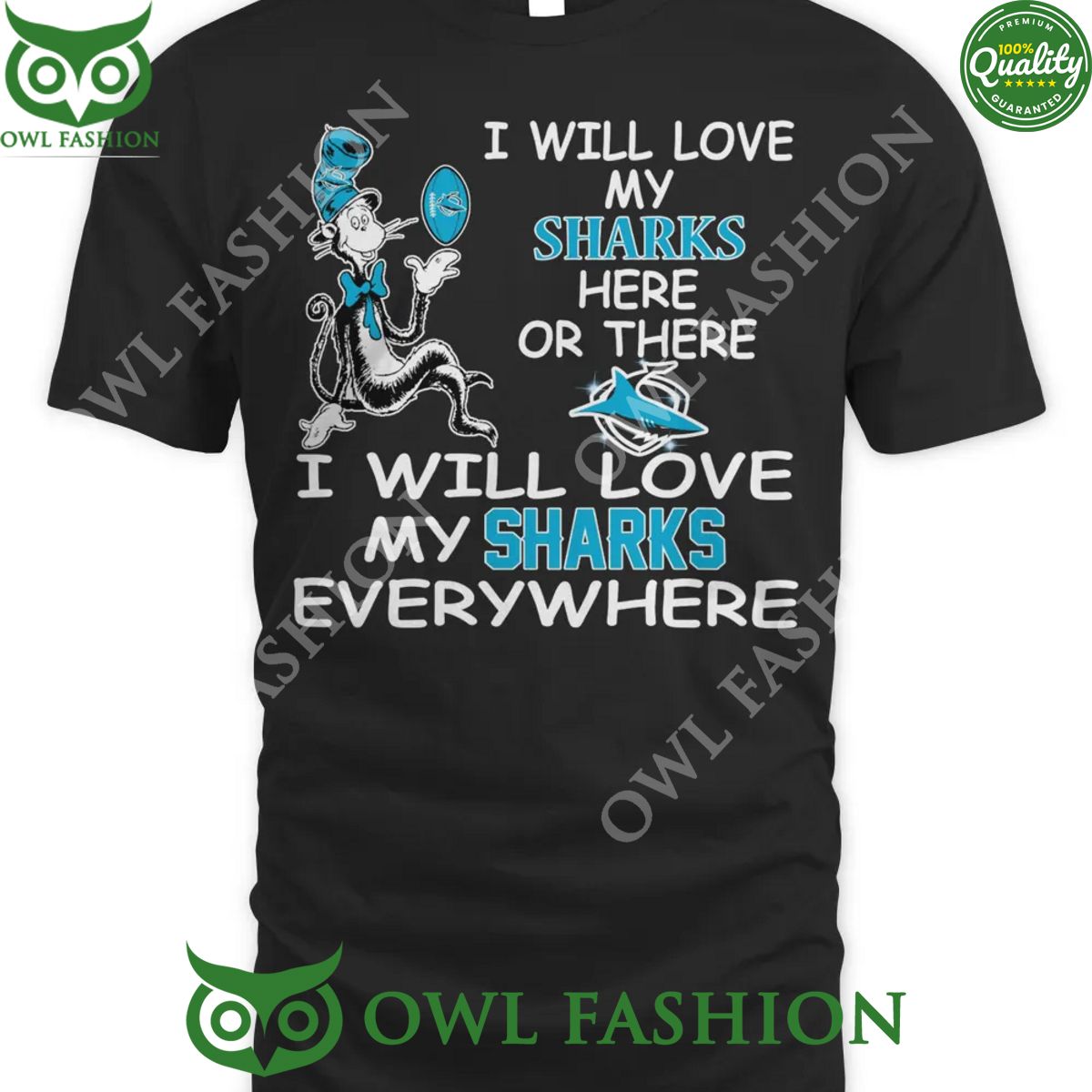 i will love my sharks here or there everywhere cronulla sutherland sharks nrl t shirt 2 2q2eZ.jpg