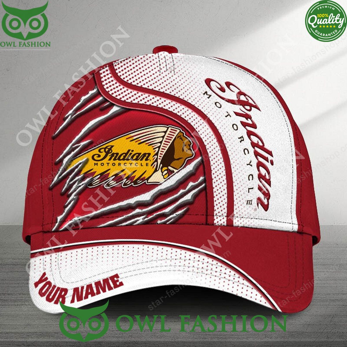 Indian Motorcycle Claw Scratches Classic Cap Customized It is too funny