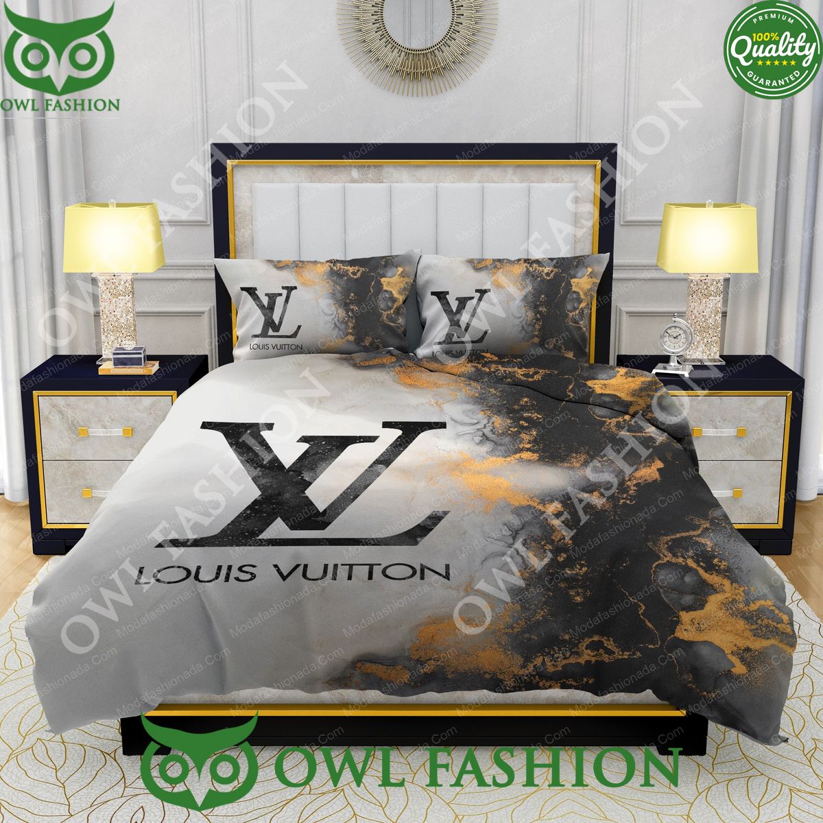 louis vuitton marble background bedding sets 1 hKofl.jpg