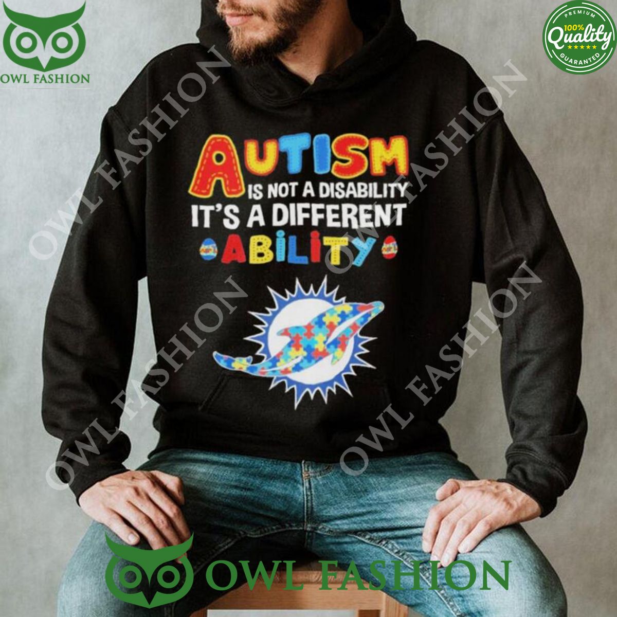 Miami Dolphins Autism Its a Different 2024 Shirt Cool DP