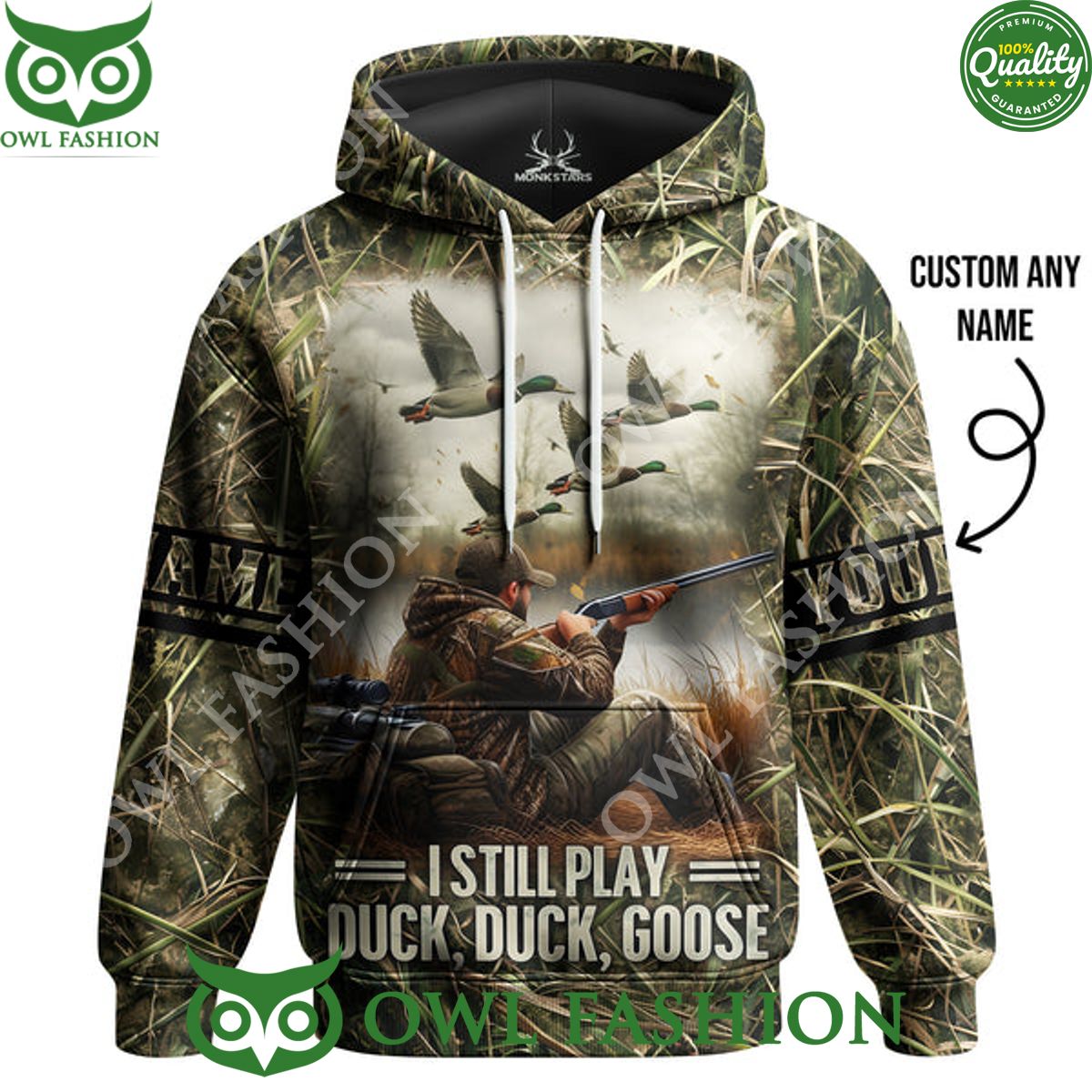 personalized hunting i still play duck duck goose hoodie 1 wsT6o.jpg