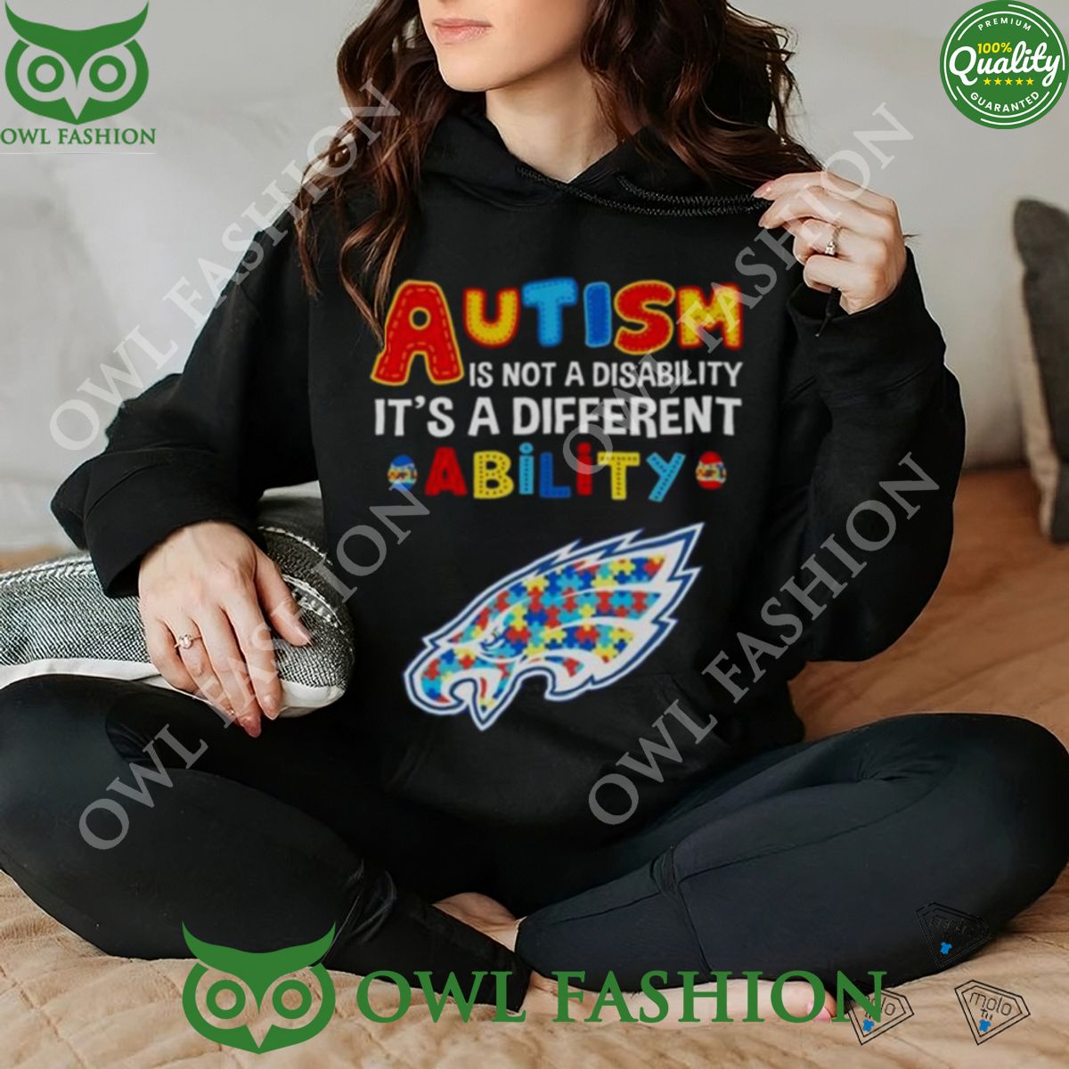 Philadelphia Eagles NFL Champion Autism 2D Shirt Hoodie Out of the world