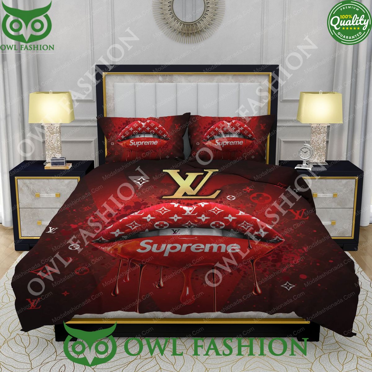 supreme luxury louis vuitton logo bedding sets 1 M30Sw.jpg