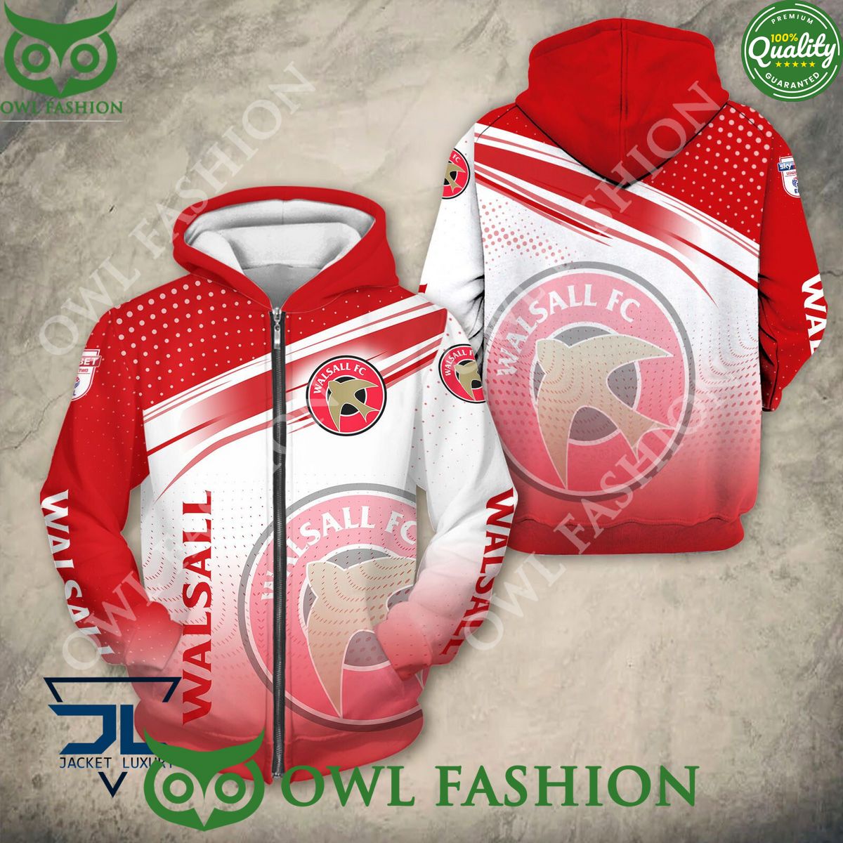 Walsall FC Club Logo EFL Hoodie Shirt Natural and awesome
