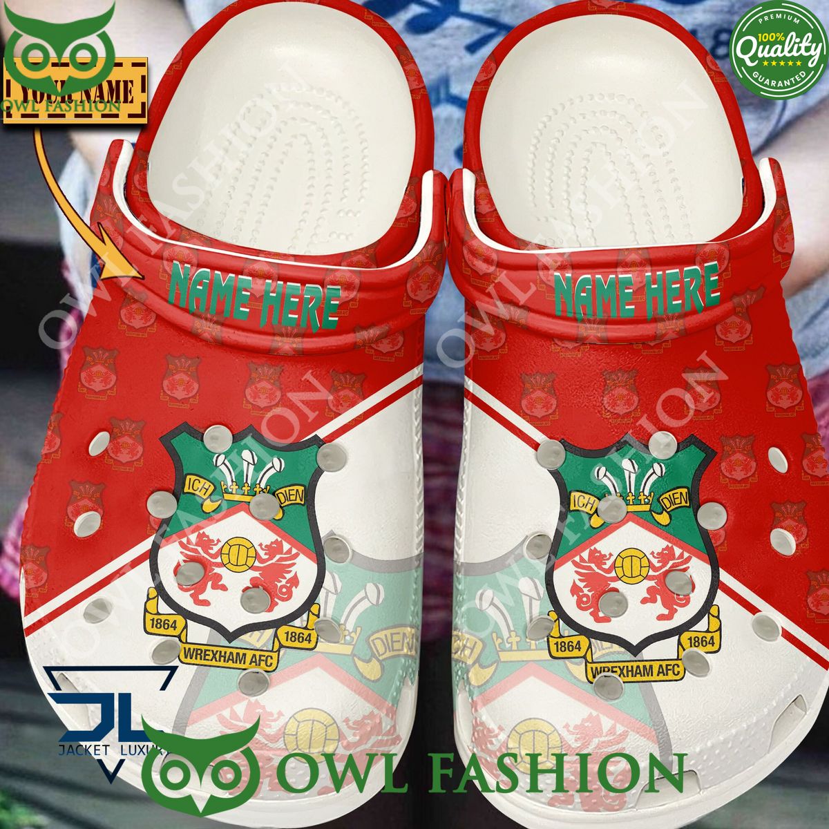 Wrexham AFC League One Custom Name Crocs You tried editing this time?