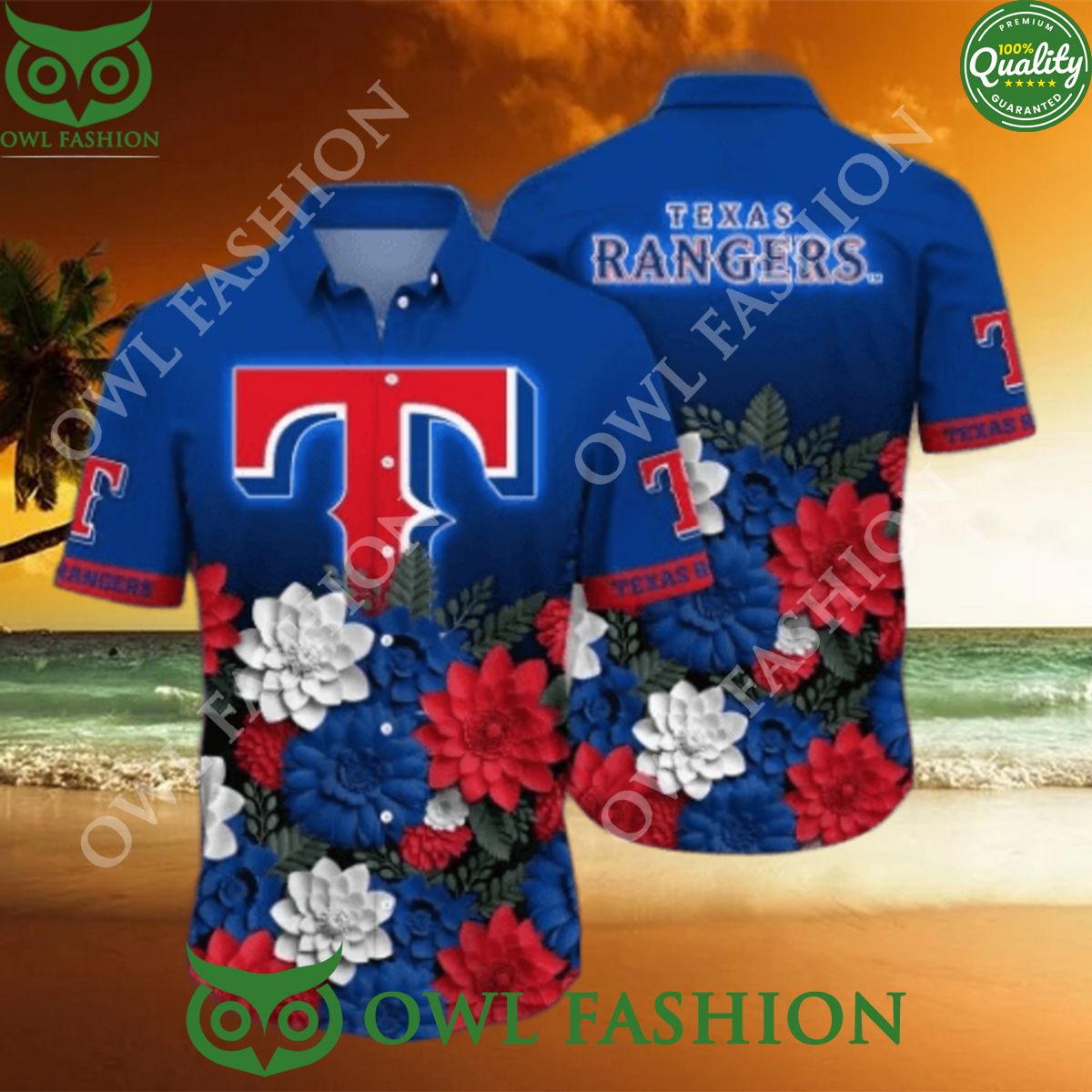 2024 Texas Rangers MLB Baseball Flower Hawaii Shirt Unique and sober