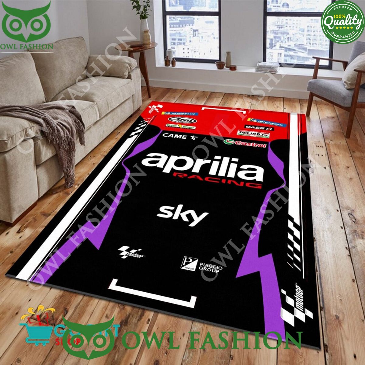 Aprilia Racing Sky Team Limited Carpet Rug Such a charming picture.