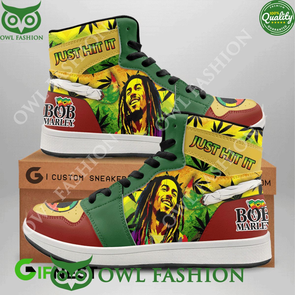 bob marley reggae singer jamaican just hit it air jordan high top 1 shoes 1 pGdo6.jpg