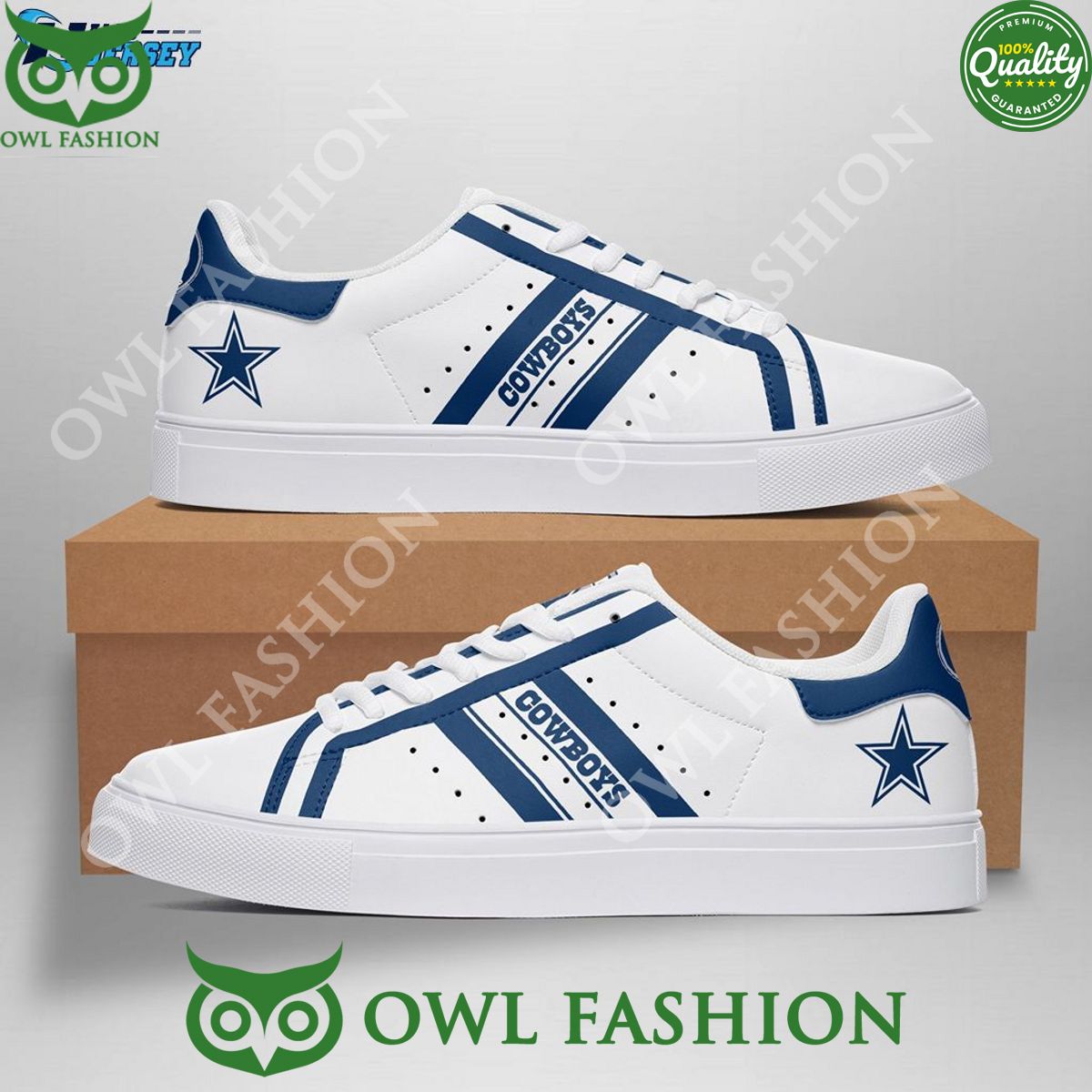 Dallas Cowboys Footwear NFL Premium Logo Stan Smith You look too weak