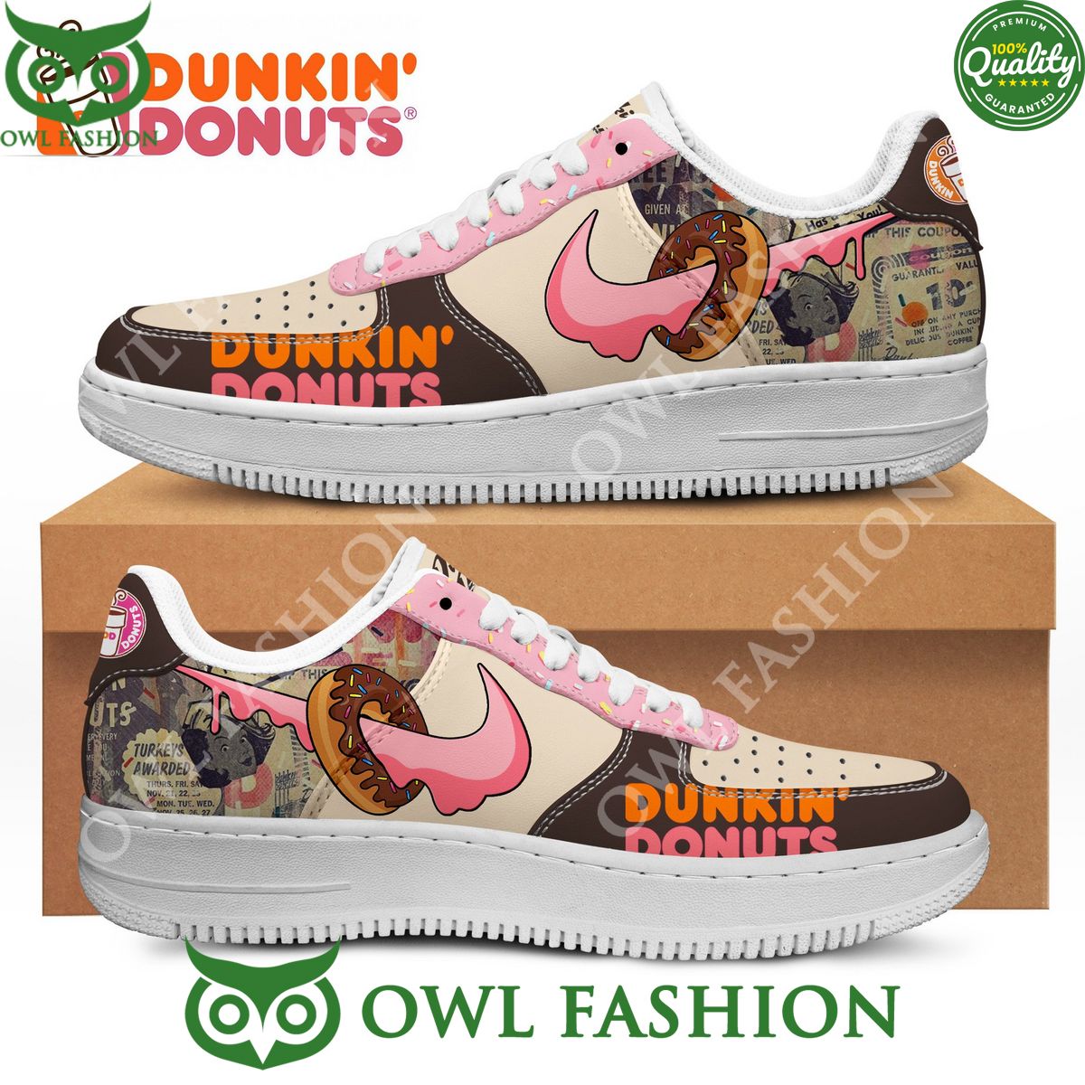 dunkin donuts american multinational coffee and doughnut company air force shoes 1 eeaKO.jpg