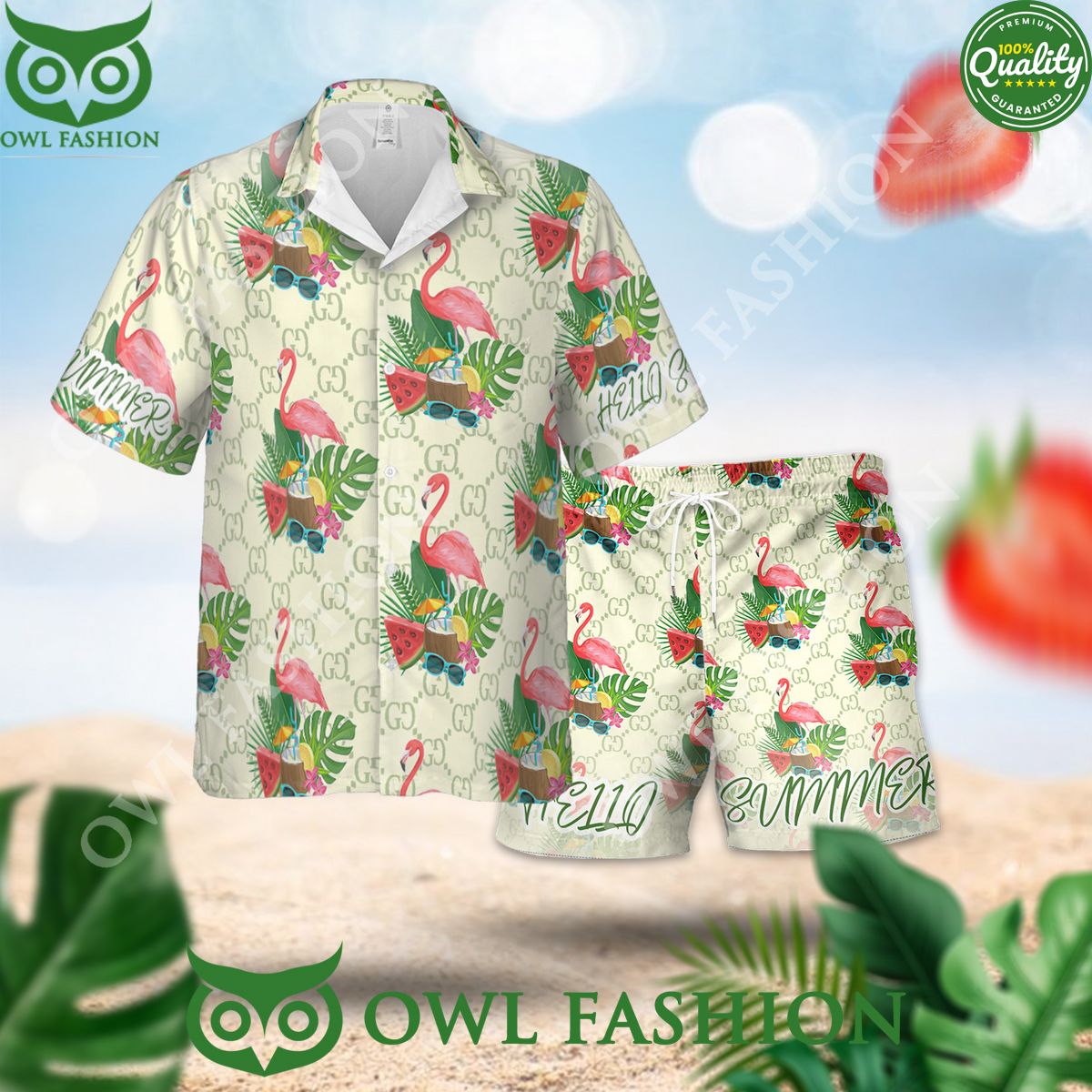 gucci tropical plant and flamingo luxury summer 2024 hawaiian shirt and short track 1 5C4B1.jpg
