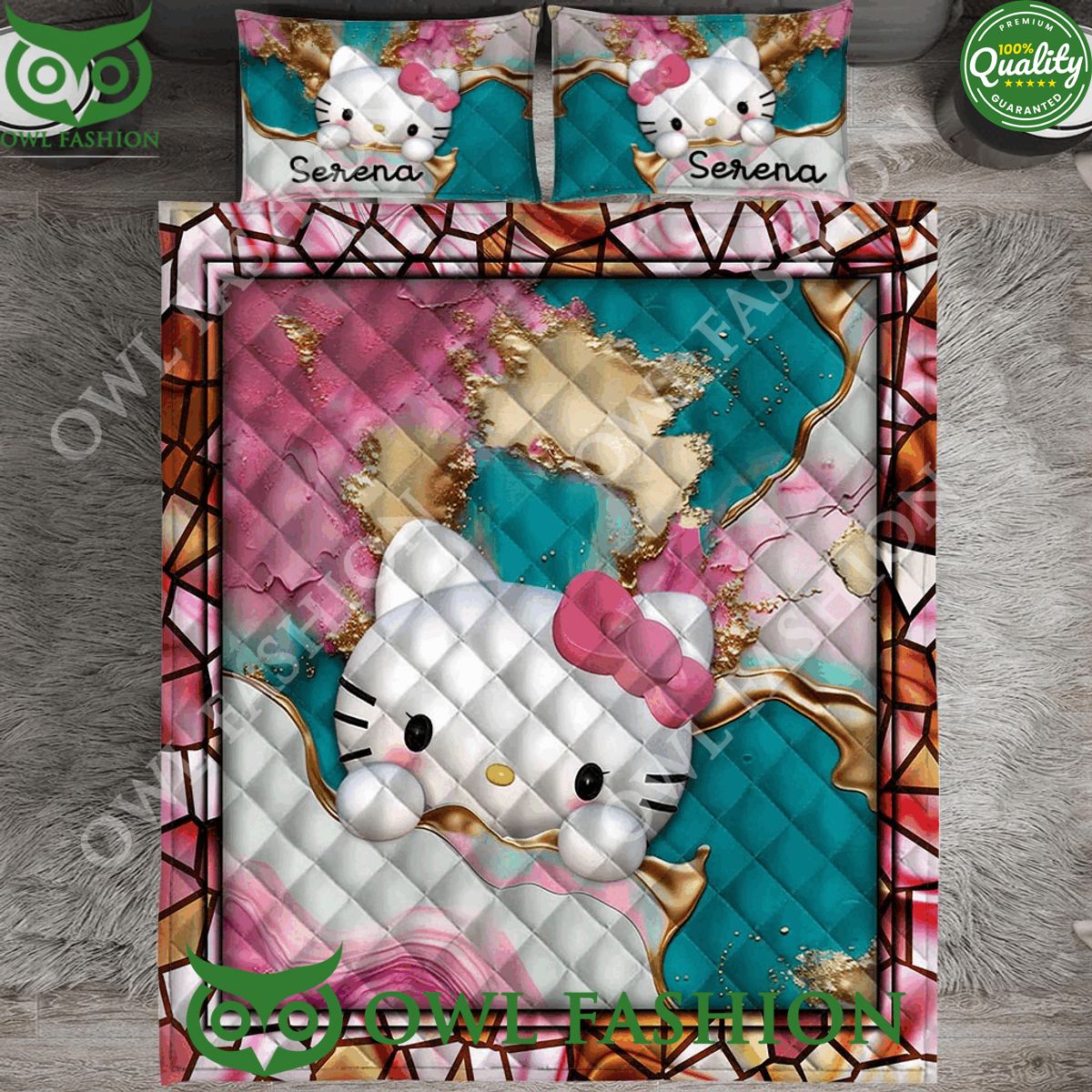 Limited Edition Hello Kitty Cute Quilt Blanket Good one dear