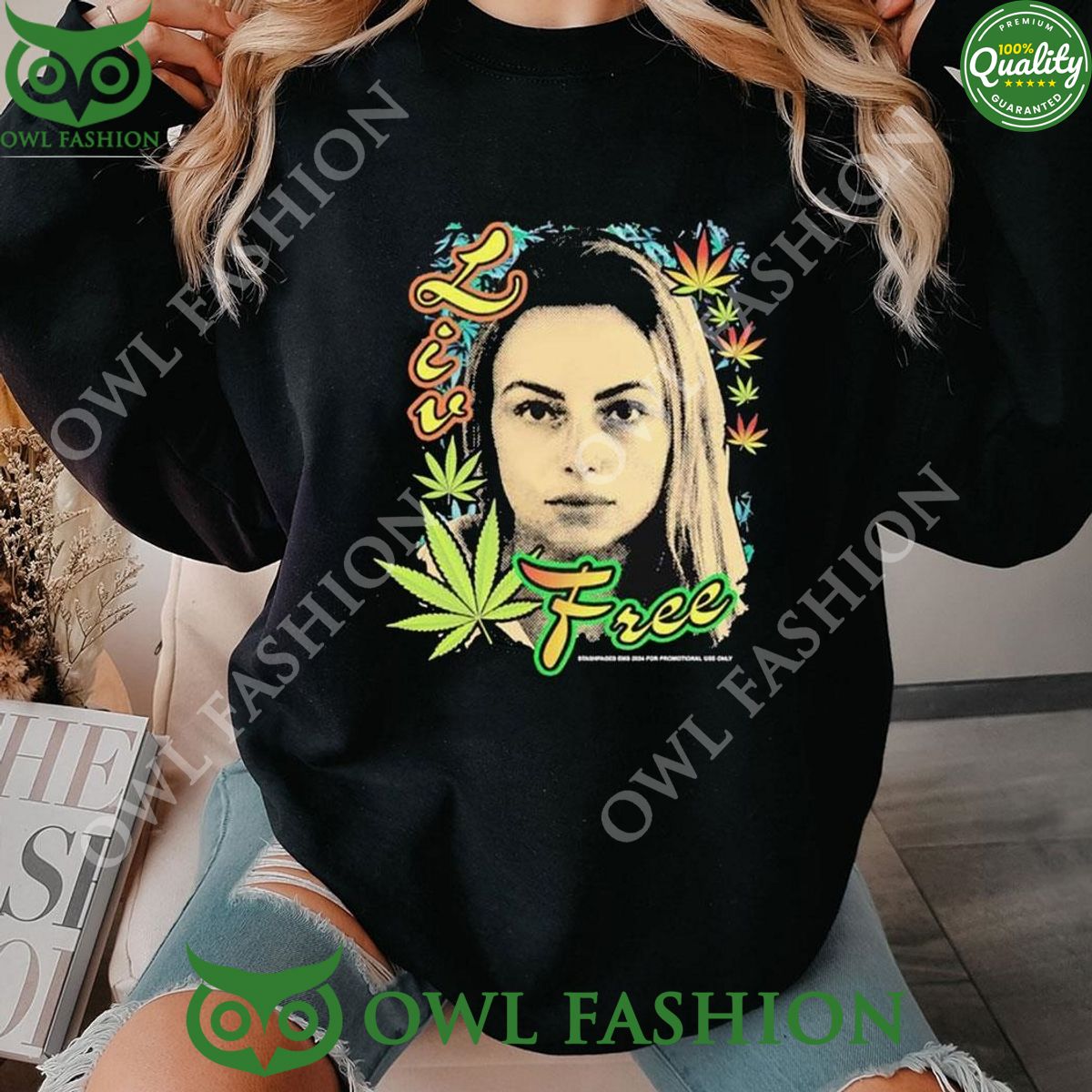 Liv Morgan Liv Free 2024 Cannabis Shirt Hoodie Elegant and sober Pic