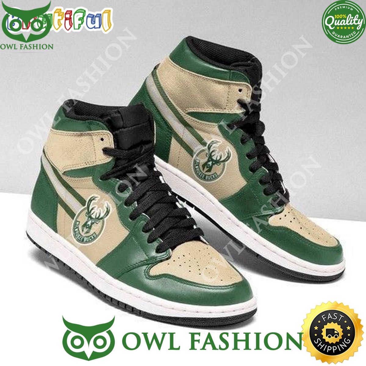 nba milwaukee bucks green cream air jordan 1 high sneakers 1 AG2QV.jpg
