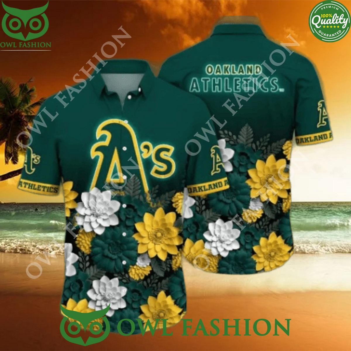 Oakland Athletics MLB Flower Summer Vibe Hawaiian Shirt Handsome as usual