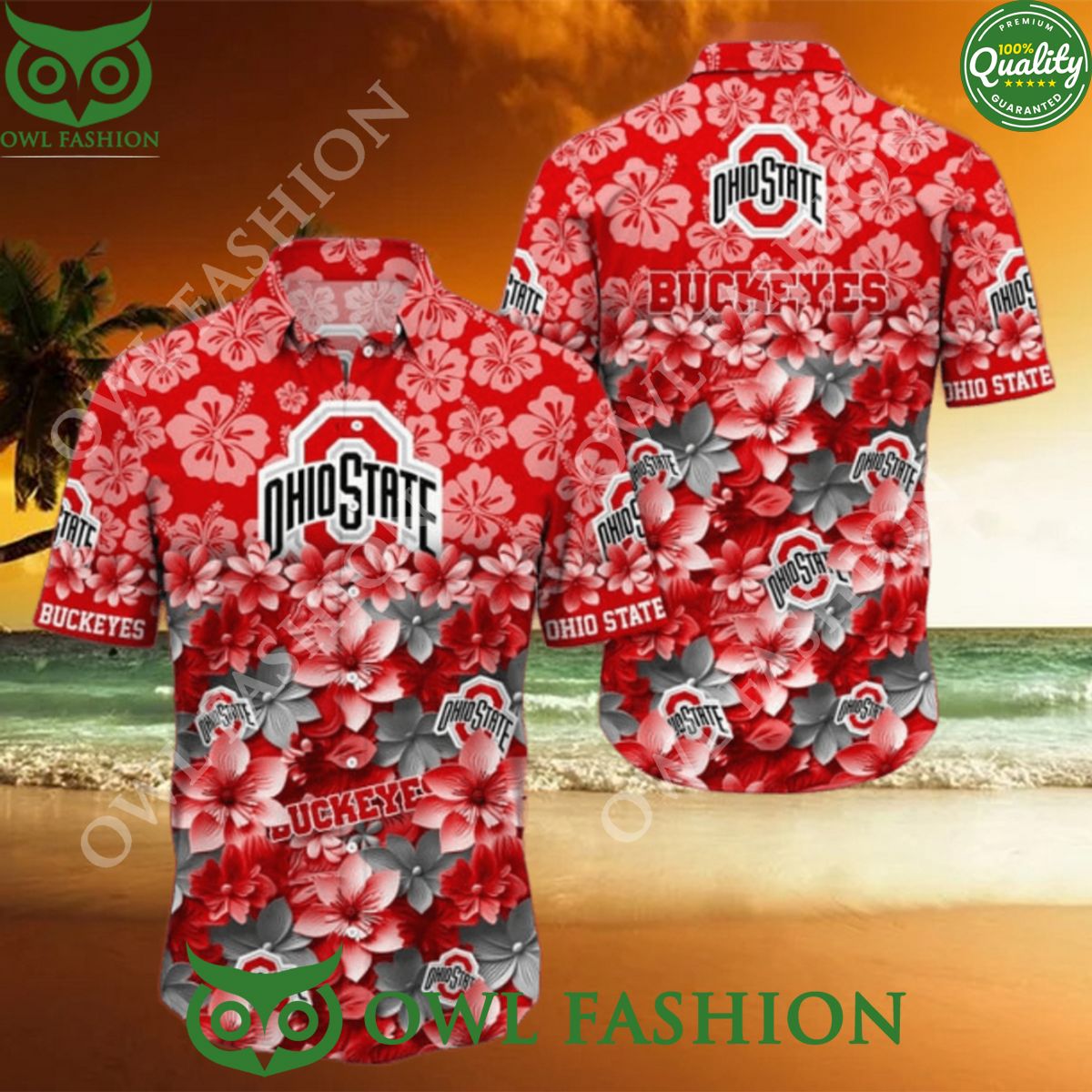 Ohio State Buckeyes NCAA Hawaiian Shirt Trending Summer Generous look