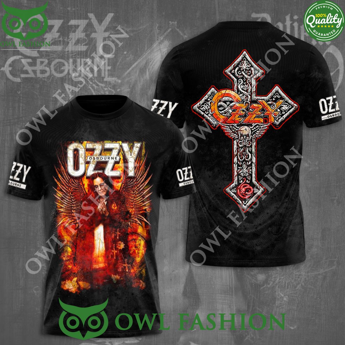 Ozzy Osbourne Rock Metal Band 3D Tshirt Hoodie Gang of rockstars