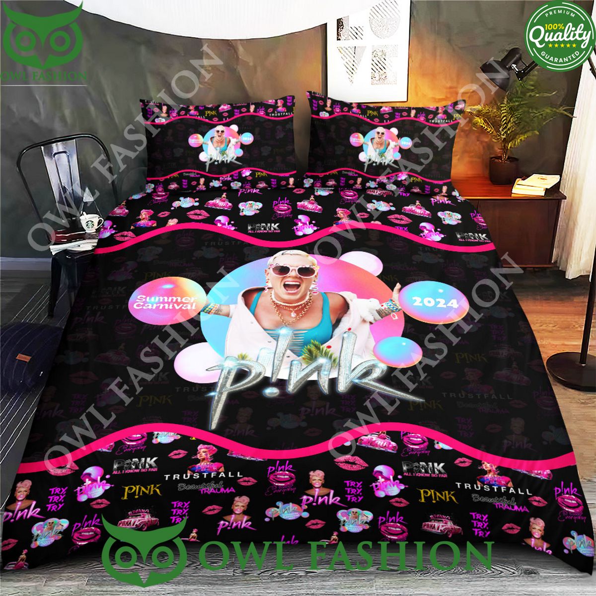 PINK Summer Carnival 2024 Tour Limited Bedding set Cool look bro