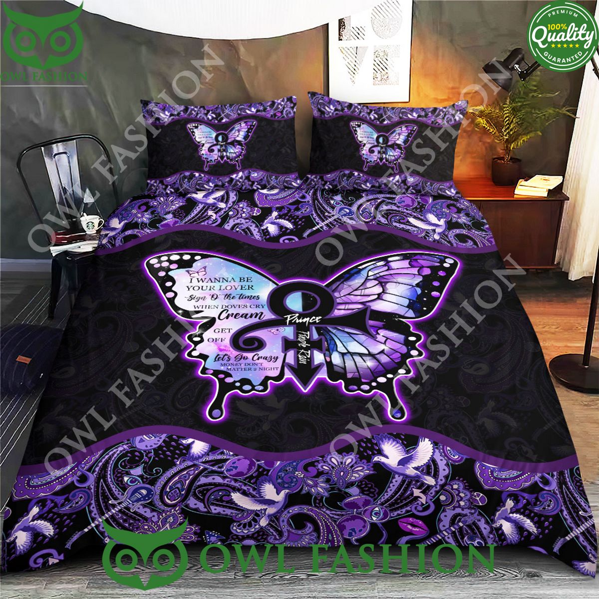 Prince I Wanna Be Your Lover Limited Bedding set Lovely smile