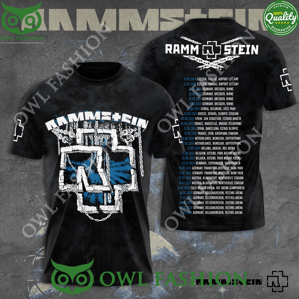 Rammstein Rock Metal World Tour 3D Tshirt Hoodie It is more than cute