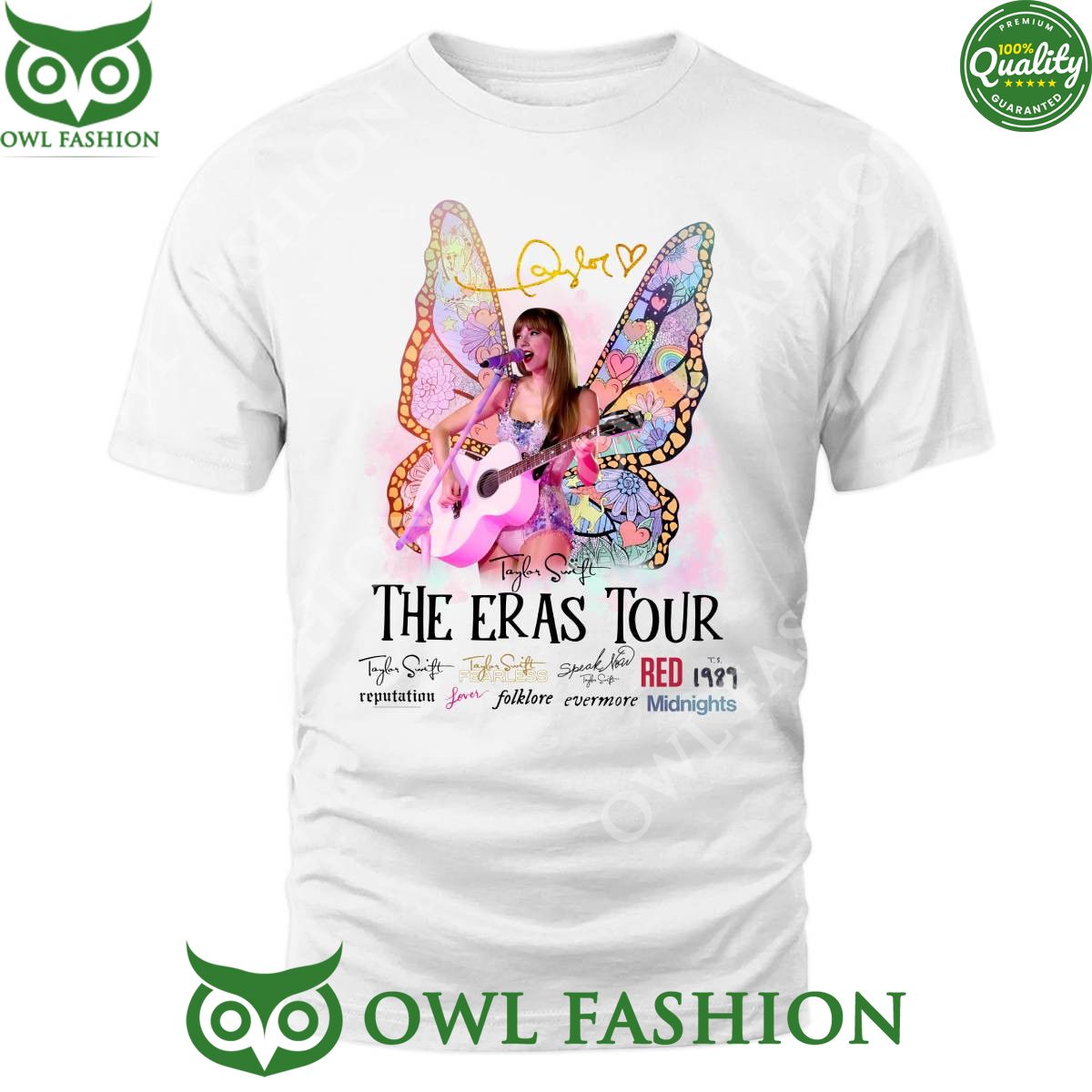 Taylor Swift Butterfly The Eras Tour Red 1989 t shirt Best picture ever