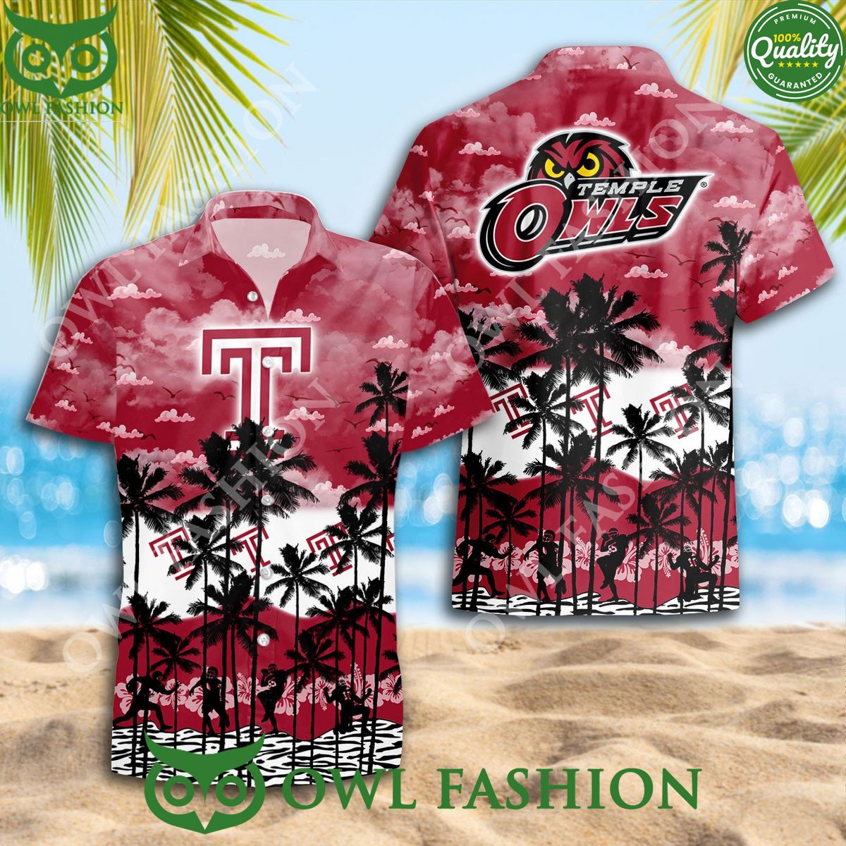 Temple Owls Hawaiian Shirt Trending Summer fan designed Trending picture dear