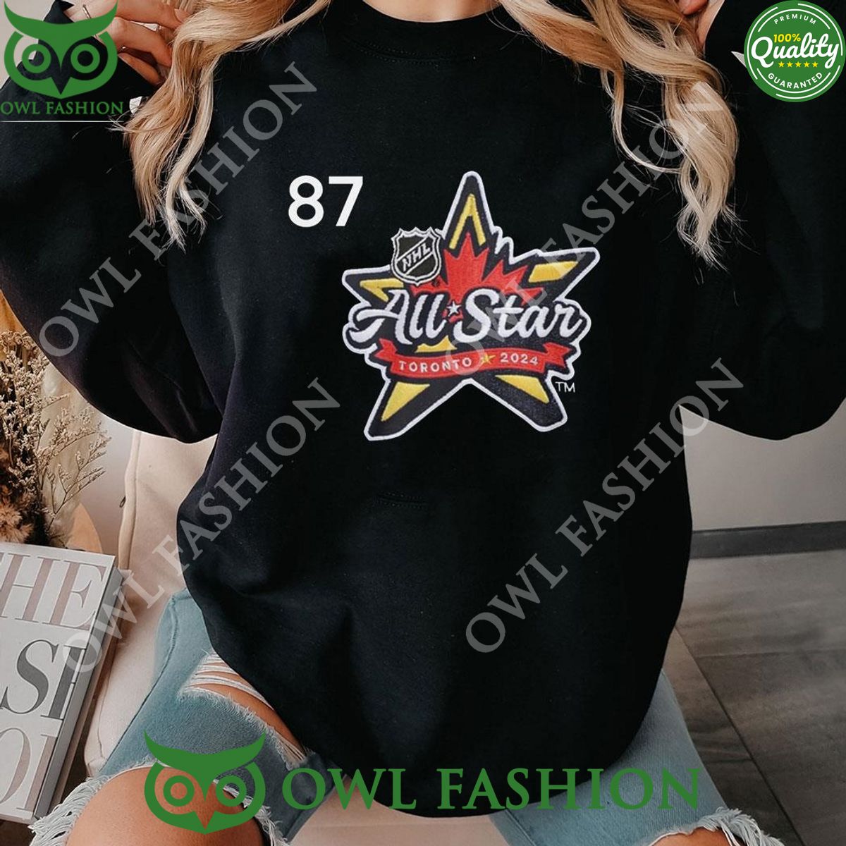 Toronto 87 All Star 2024 black sweatshirt Cool DP