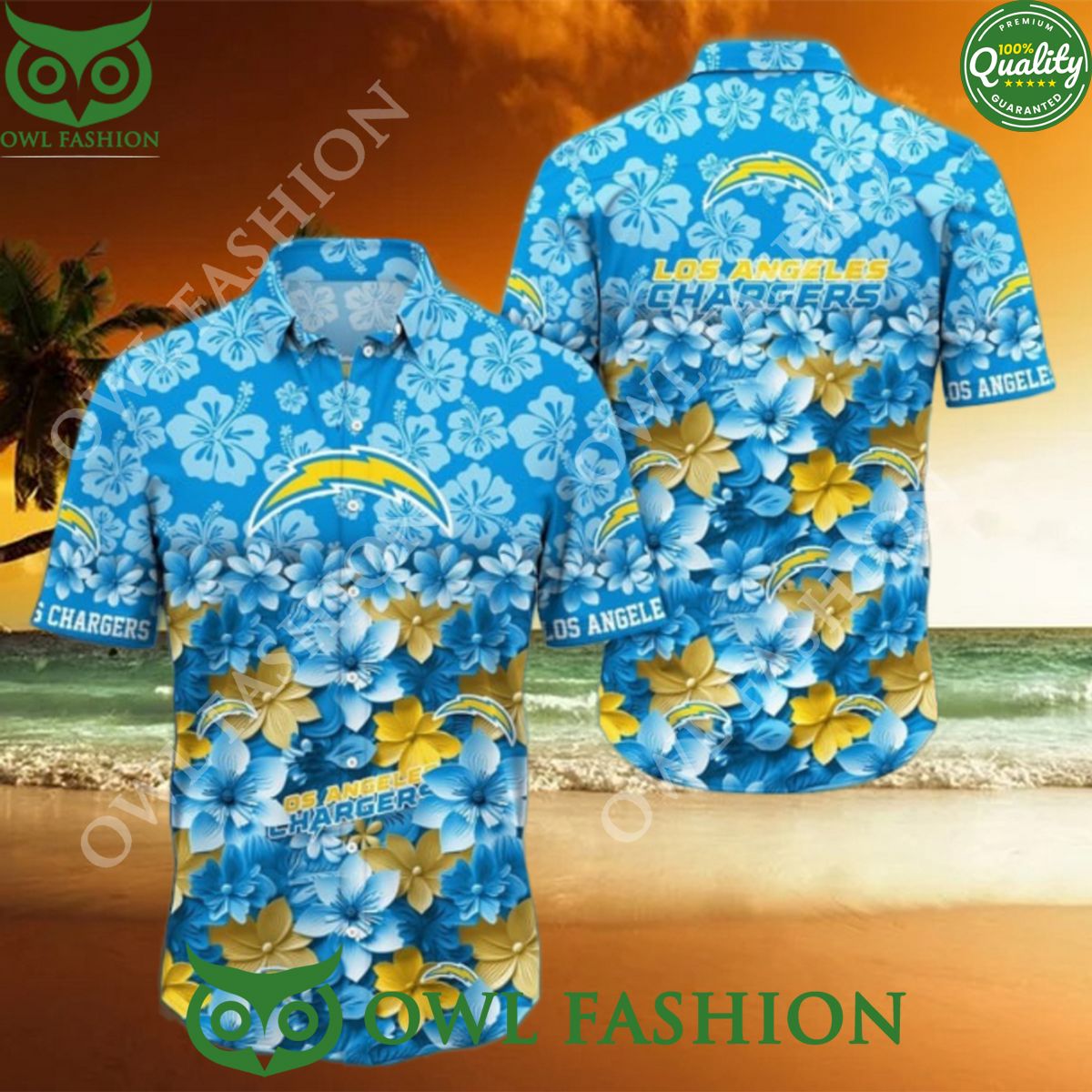 trending summer los angeles chargers nfl fashion hawaiian shirt 1 vUsD0.jpg