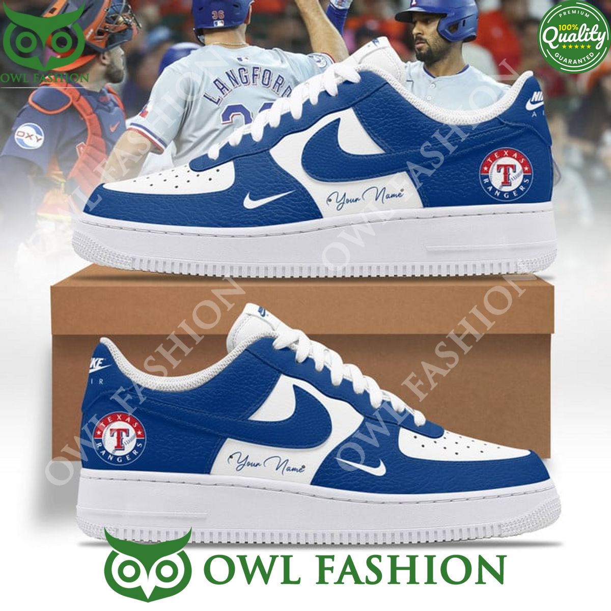 blue texas rangers baseball team custom name langford air force 1 shoes 1 nwTyg.jpg