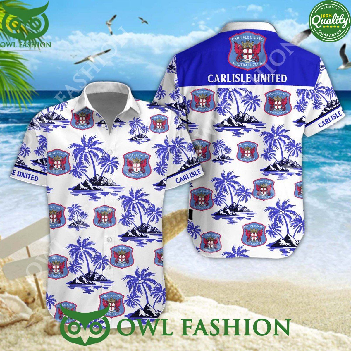 Carlisle United EFL League One Beach Vibe Hawaiian Shirt Lovely smile