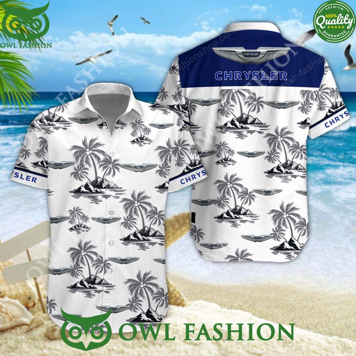 chrysler luxury motor brand hawaiian shirt and shorts 1 iFesv.jpg