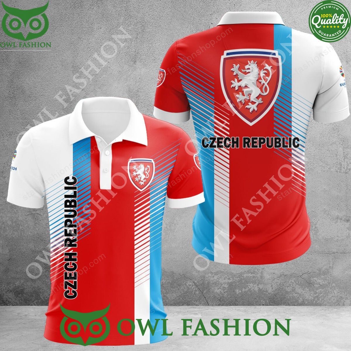 czech republic ceska fotbalova reprezentace national football team polo shirt 1 06Kei.jpg