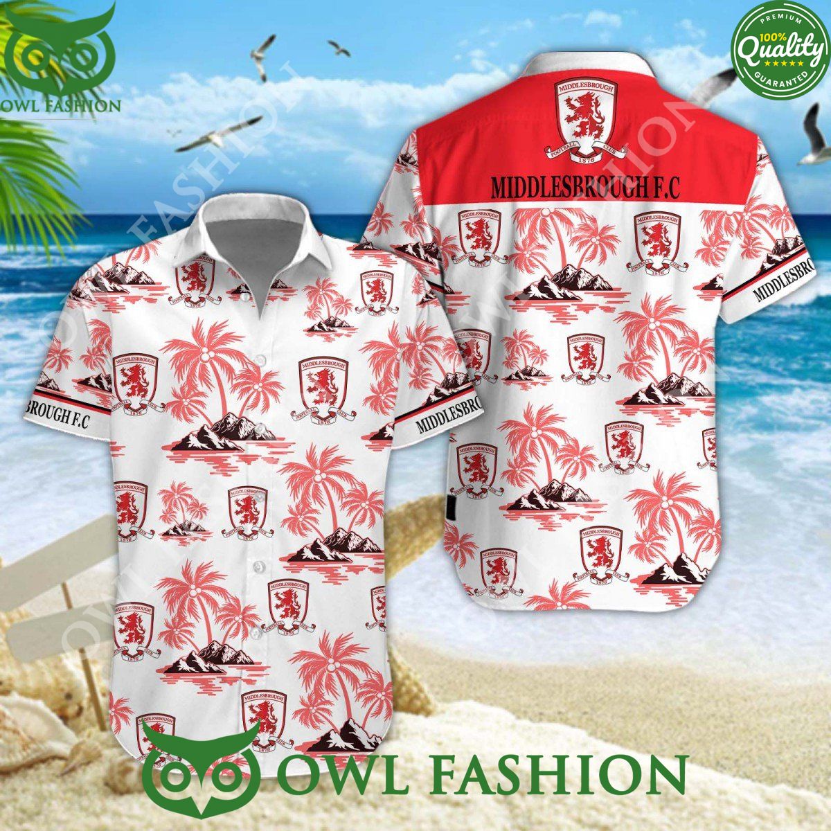 EFL League Two Middlesbrough FC Football club hawaiian shirt Out of the world