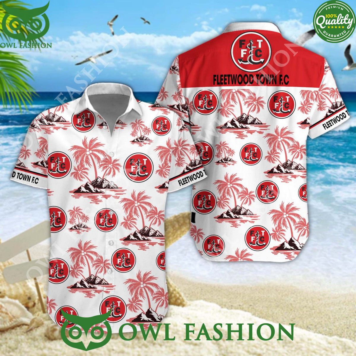 Fleetwood Town 2024 Summer Vibe hawaiian shirt Beauty queen