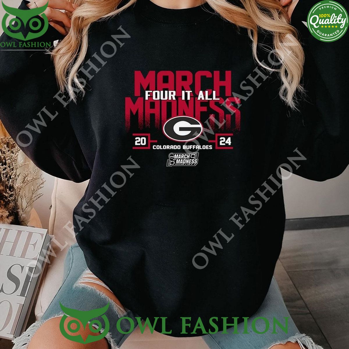 georgia bulldogs 2024 ncaa march madness four it all shirt sweater 1