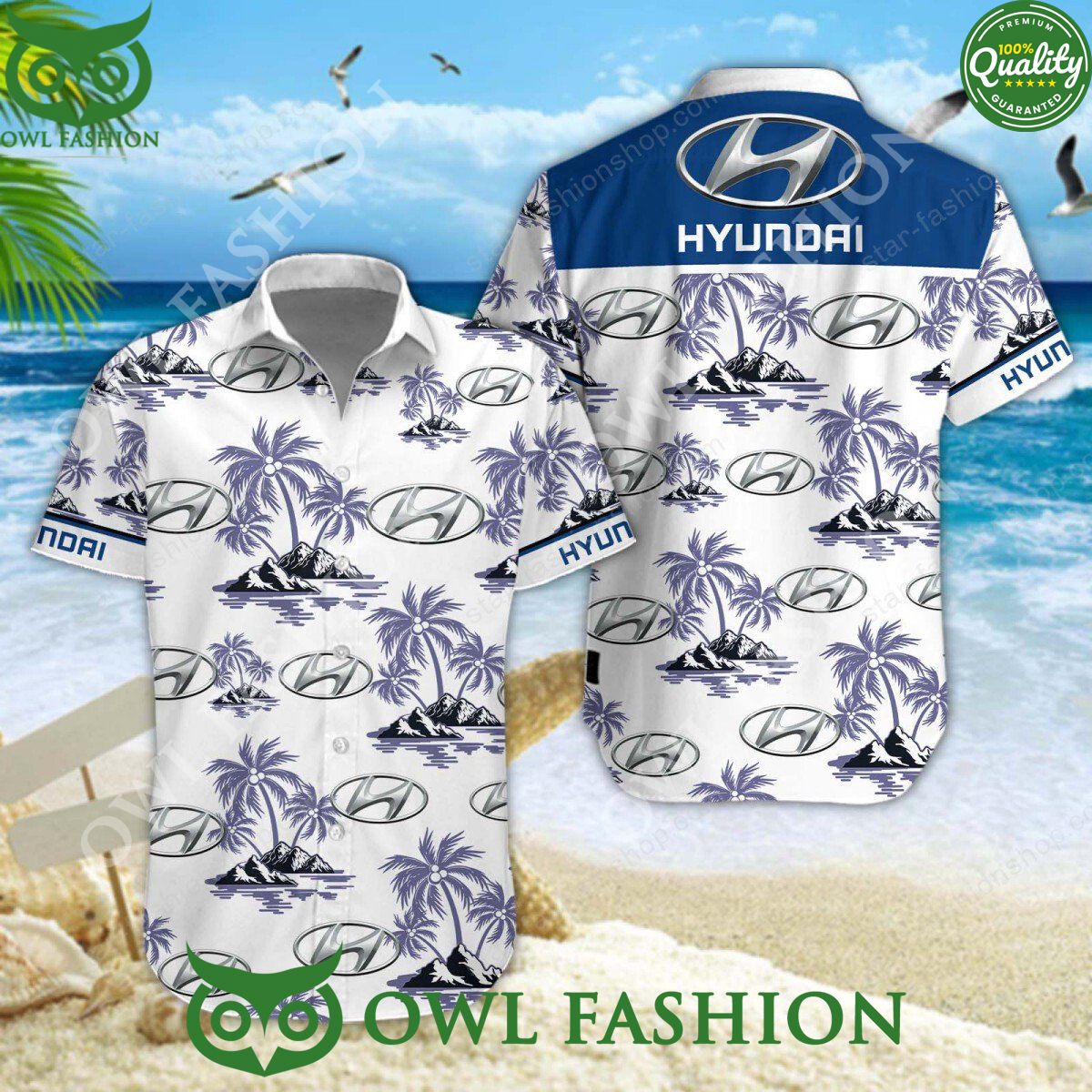 Hyundai Korea Automobile Hawaiian Shirt and Short You look too weak