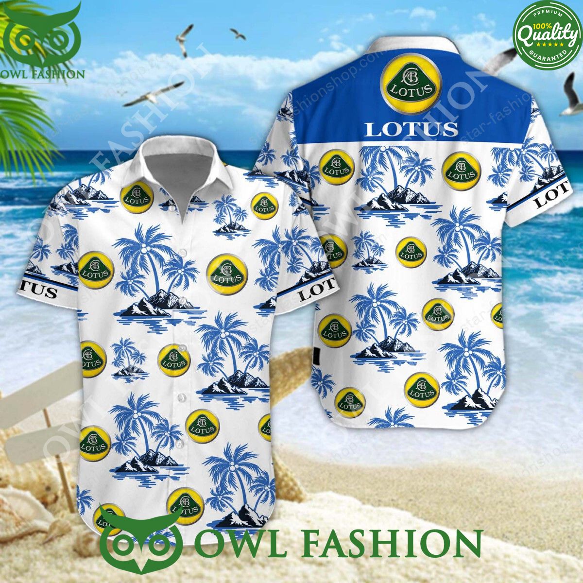 lotus luxury car manufacturer limited hawaiian shirt shorts 1