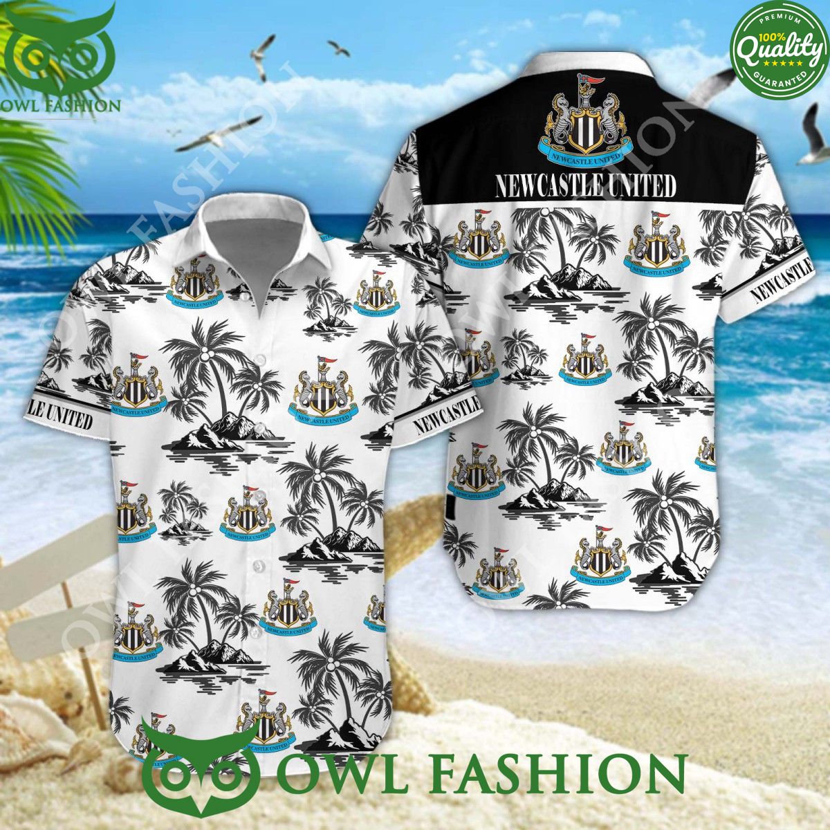 Newcastle United F.C Coconut EPL Eddie Howe Hawaiian shirt My friends!