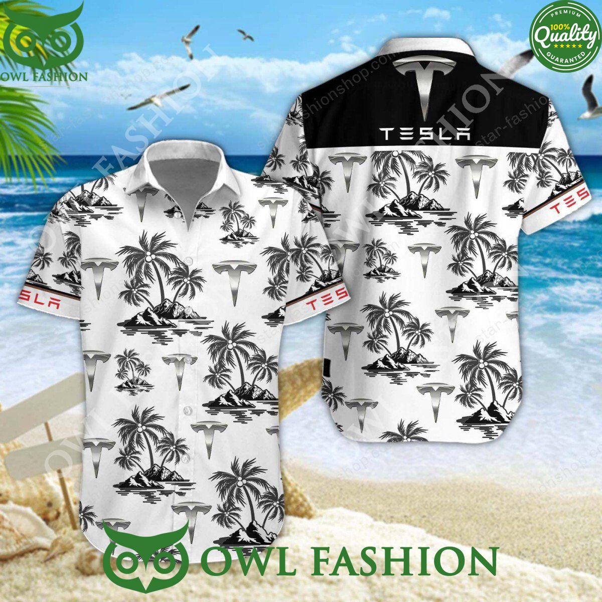 tesla electric automobile manufacturer hawaiian shirt shorts 1 obLDD.jpg