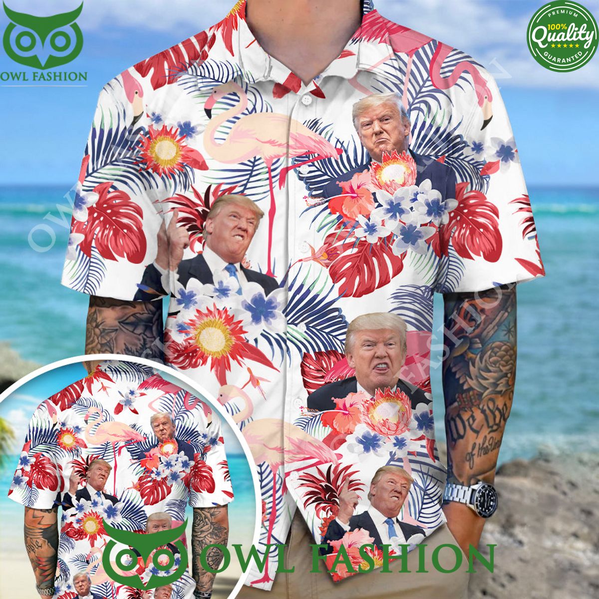 Trump Emotional Debate Aloha Hawaii Shirt Radiant and glowing Pic dear