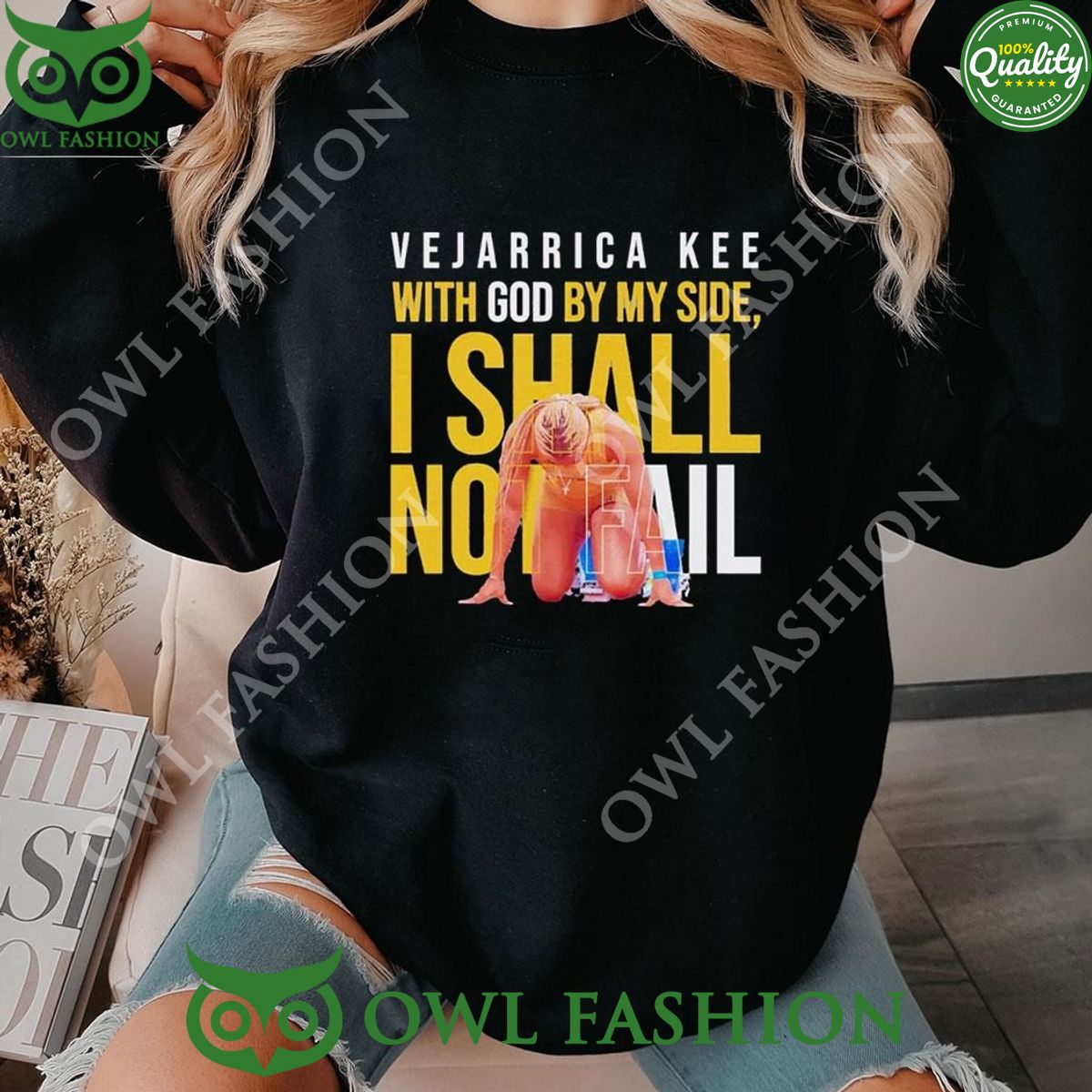 Vejarrica Kee With god by my side I shall not fail sweatshirt Good click