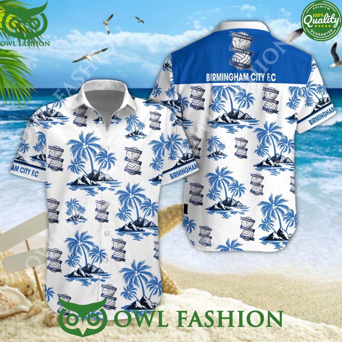 Birmingham City Summer Vibe 2024 EFL Hawaiian Shirt Natural and awesome
